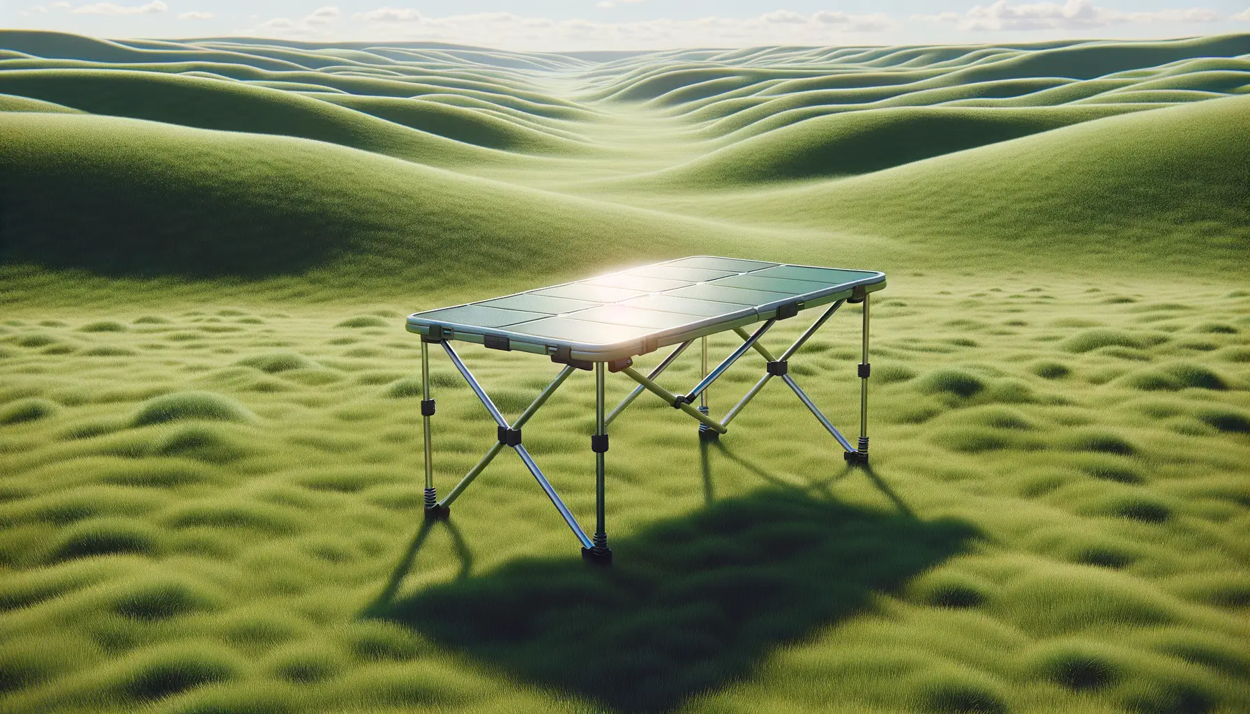 Direkte Gegenüberstellung verschiedener Campingtisch-Modelle und Materialien