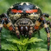 Giftige Spinnen Deutschland in natürlicher Umgebung